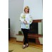 Embroidered blouse "White Lilly Mood"